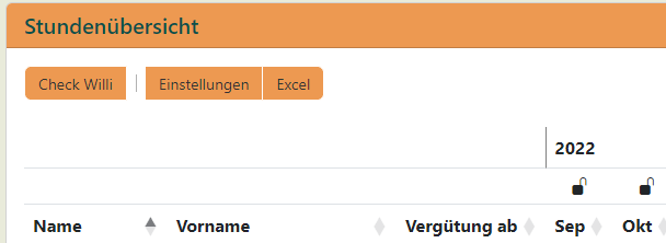 Schaltfläche zum Importieren der Willi-Stundendaten in das aktuelle Jahr